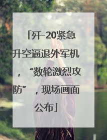 歼-20紧急升空逼退外军机，“数轮激烈攻防”，现场画面公布