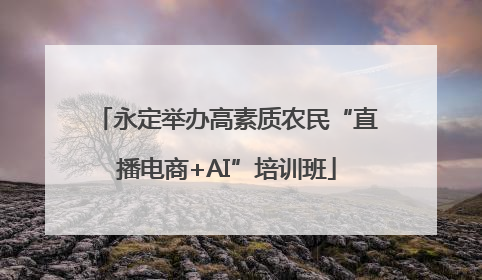 永定举办高素质农民“直播电商+AI”培训班