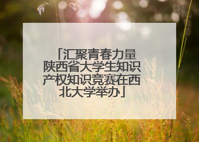 汇聚青春力量 陕西省大学生知识产权知识竞赛在西北大学举办