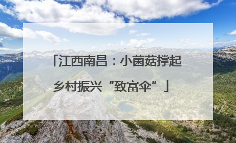 江西南昌：小菌菇撑起乡村振兴“致富伞”