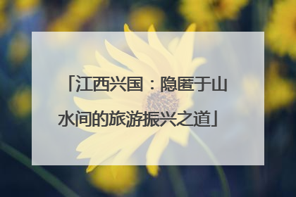 江西兴国：隐匿于山水间的旅游振兴之道