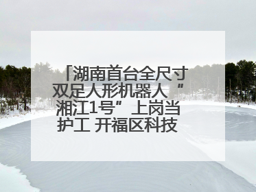 湖南首台全尺寸双足人形机器人“湘江1号”上岗当护工 开福区科技活动周十大科创项目签约