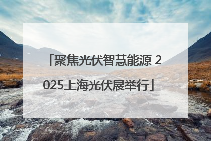 聚焦光伏智慧能源 2025上海光伏展举行