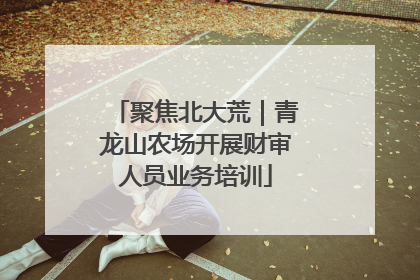 聚焦北大荒｜青龙山农场开展财审人员业务培训