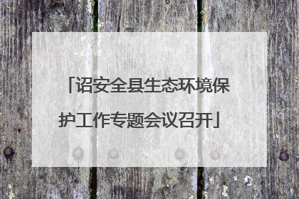 诏安全县生态环境保护工作专题会议召开
