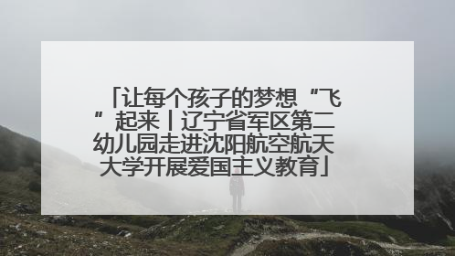让每个孩子的梦想“飞”起来丨辽宁省军区第二幼儿园走进沈阳航空航天大学开展爱国主义教育