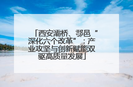西安灞桥、鄠邑“深化六个改革”：产业攻坚与创新赋能双驱高质量发展
