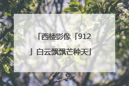 西楼影像「912」白云飘飘芒种天