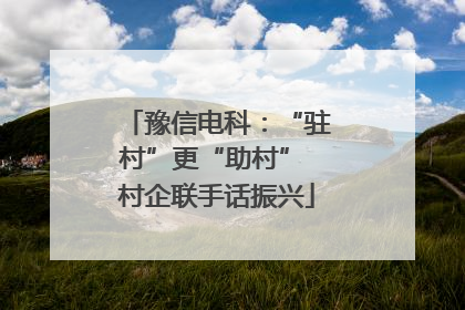 豫信电科：“驻村”更“助村” 村企联手话振兴