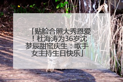 贴脸合照大秀恩爱！杜海涛为36岁沈梦辰甜蜜庆生：歌手女主持生日快乐