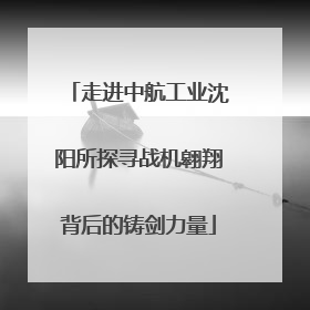 走进中航工业沈阳所探寻战机翱翔背后的铸剑力量