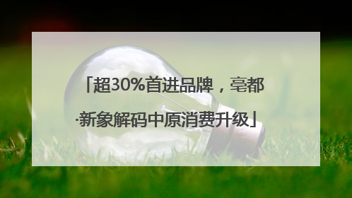 超30%首进品牌，亳都·新象解码中原消费升级