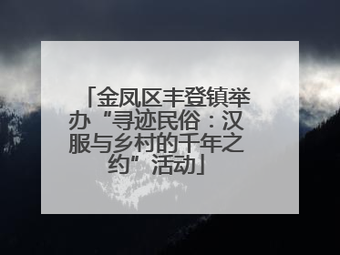 金凤区丰登镇举办“寻迹民俗：汉服与乡村的千年之约”活动