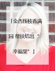 金杏压枝香满园 帮扶结出“幸福果”