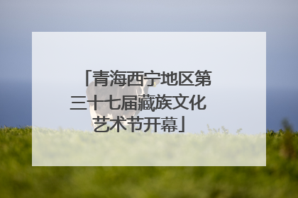 青海西宁地区第三十七届藏族文化艺术节开幕