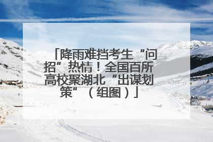 降雨难挡考生“问招”热情！全国百所高校聚湖北“出谋划策”（组图）
