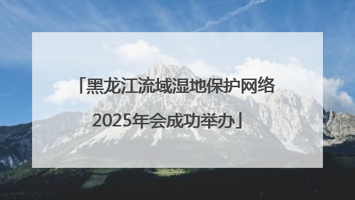黑龙江流域湿地保护网络2025年会成功举办