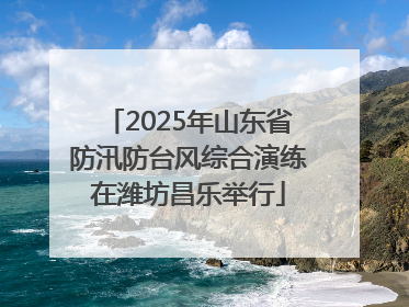 2025年山东省防汛防台风综合演练在潍坊昌乐举行