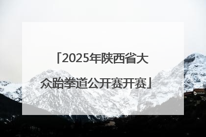 2025年陕西省大众跆拳道公开赛开赛