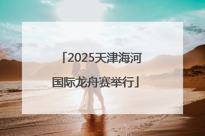 2025天津海河国际龙舟赛举行