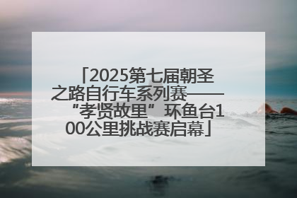 2025第七届朝圣之路自行车系列赛——“孝贤故里”环鱼台100公里挑战赛启幕