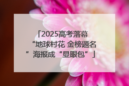 2025高考落幕 “地球村花 金榜题名”海报成“显眼包”