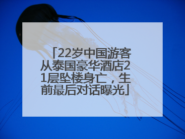 22岁中国游客从泰国豪华酒店21层坠楼身亡，生前最后对话曝光