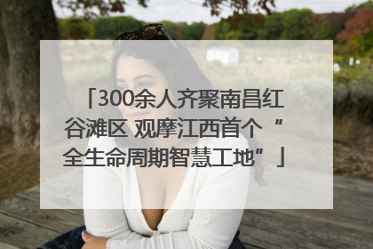 300余人齐聚南昌红谷滩区 观摩江西首个“全生命周期智慧工地”