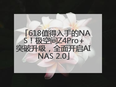 618值得入手的NAS！极空间Z4Pro+突破升级，全面开启AINAS 2.0